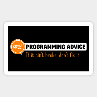 PROGRAMMING ADVICE Sticker